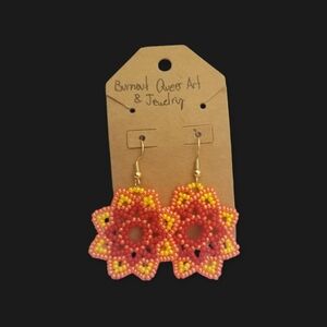 Orange and Yellow Earrings